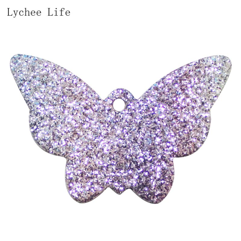 Lychee Leven 10 Stks/partij Vlinder Lederen Pads Handgemaakte Diy Oorbellen Oorsteker Sieraden Materiaal Leer Maken Accessoires: 8