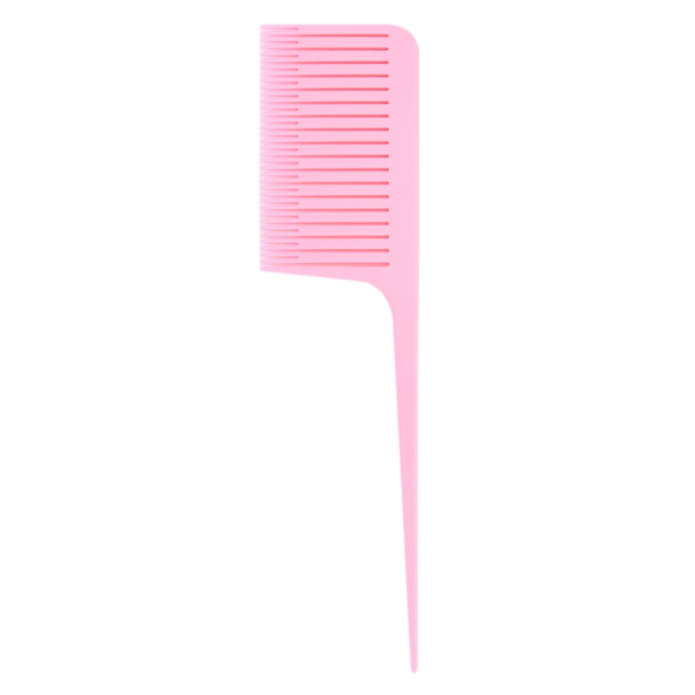 Hair Hairstyle Styling Tool Plastic One-Way Hair Dyeing Tail Comb Hairdressing Highlighting Sectioning Brush hair Accessories: Pink