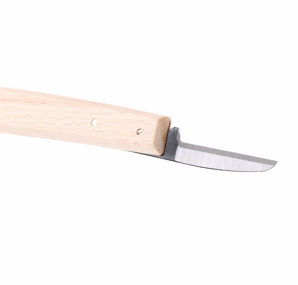 Aneng 18cm kniver av bøketre som arbeider med banantype håndtak treskjæringsverktøy