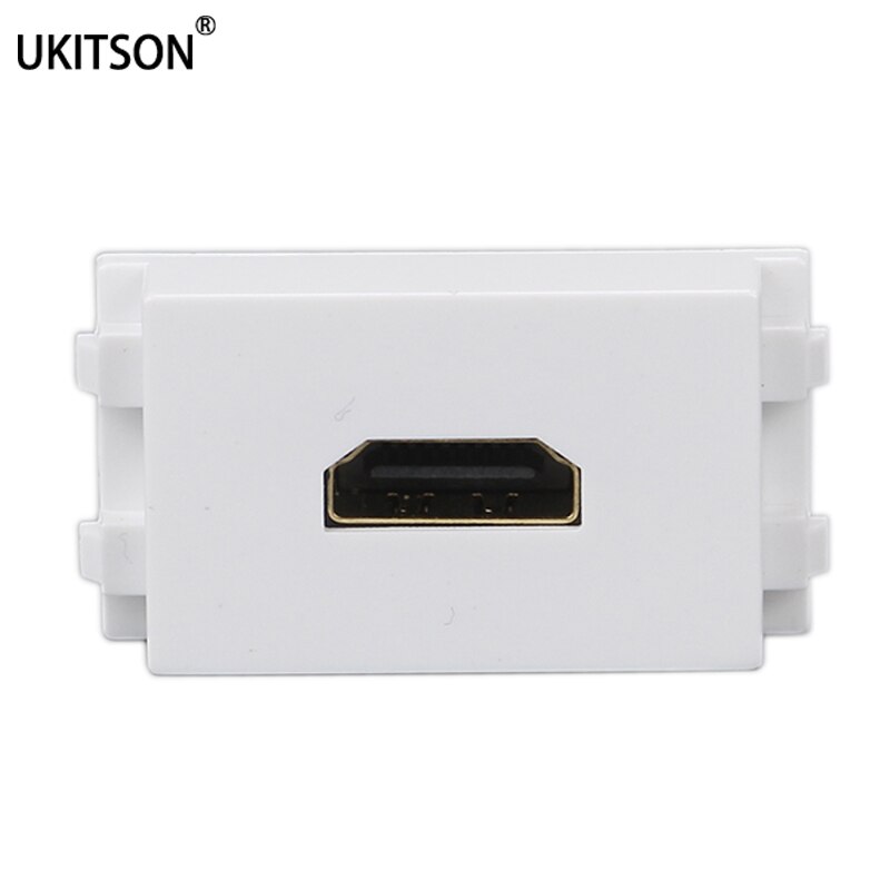 Straight HDMI2.0 Female To Female Plug Socket 23x36mm Slot Connector Passthrough HDMI-Compatible Module For Wall Face Plate