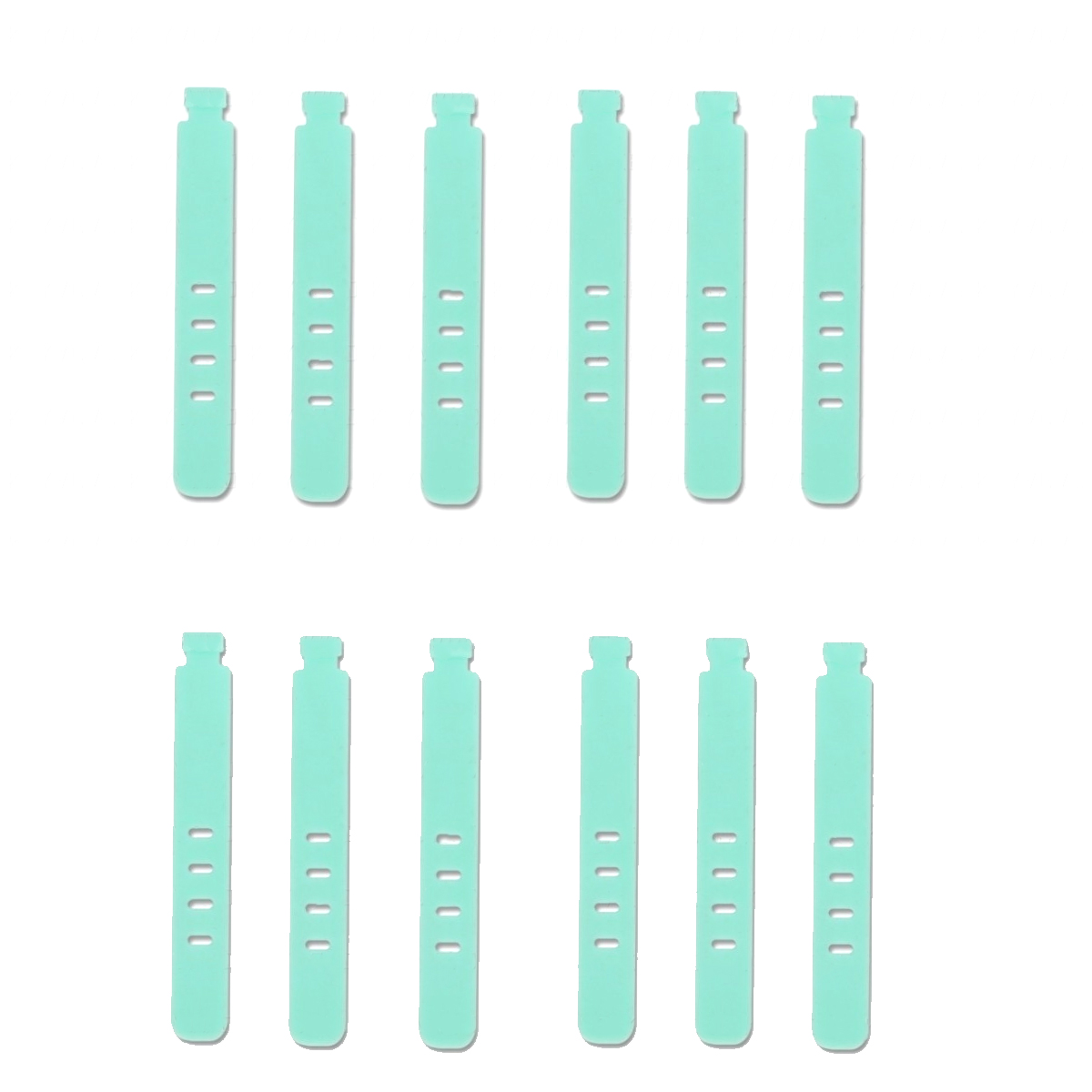 20/12/4 stk. kabelstrips, ledningsorganisator, silikontrådholder, glidelåsklips, gjenbrukbare strips, keeperwinder, gummi: Rosa
