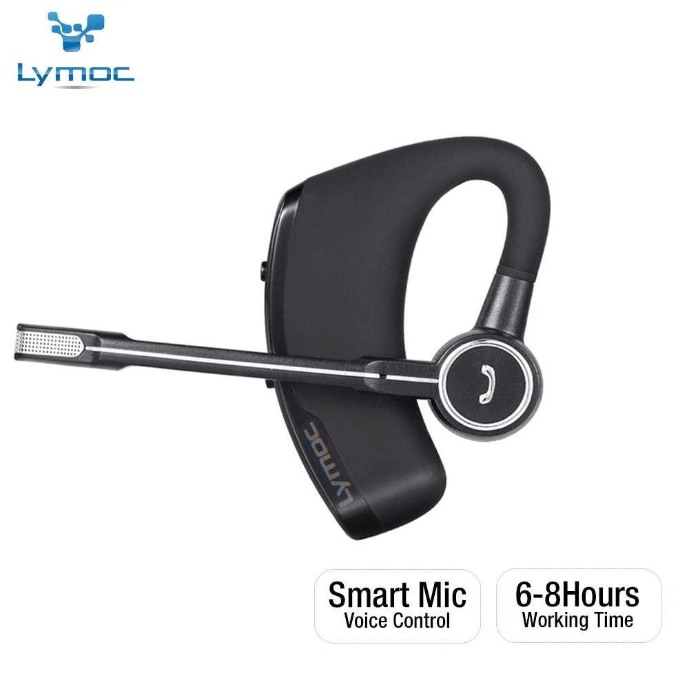 Lymoc 100% Originele V8S Bluetooth Headsets Draadloze Koptelefoon Mvo Oordopjes Oorhaak Mic Handsfree Voor Strucker Business Kantoor