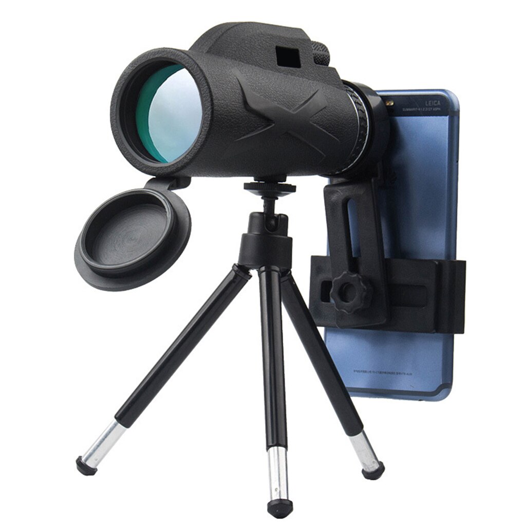 Spotting Telescope Monocular Outdoor Birdwatching Telescope Phone Camera High Definition Night View 80X100 Magnification
