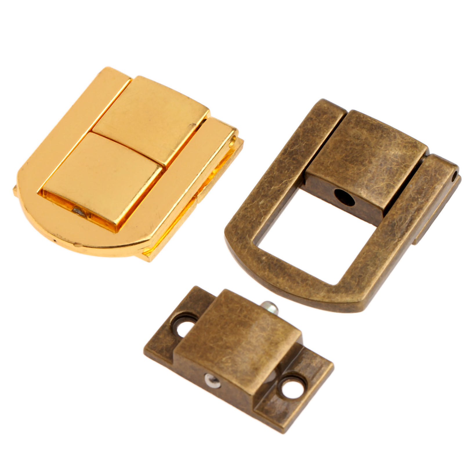 1PC 30*24mm Box Latch Hasps Jewelry Wood Box Hasps Drawer Latches Decorative Suitcases Hasp Latch Buckle Clasp Furniture Tools