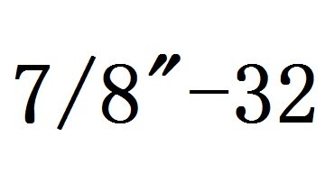 7/8 "  - 9 10 12 14 16 18 20 24 27 28 32 rechtse draadmatrijs: Wit