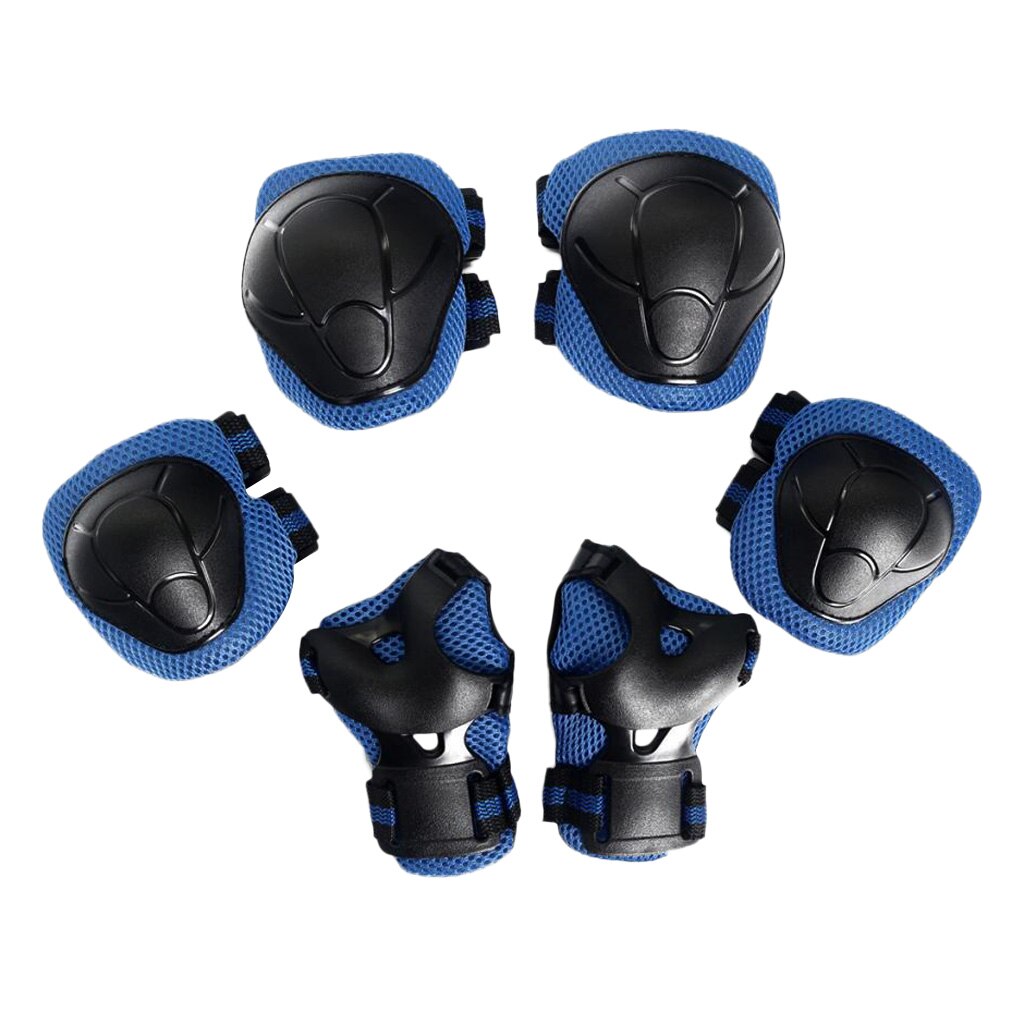 6 Pcs Kid Kind Rolschaatsen Fiets Skateboard Helm Knie Pols Guard Elleboog Pad Voor Sport Veiligheid Sportkleding Toegang