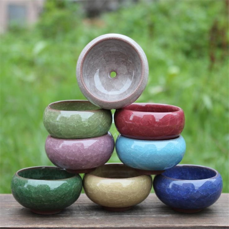 Minimacetas decorativas de cerámica para jardín, macetas para plantas, plantas, decoración de escritorio, Maceteros