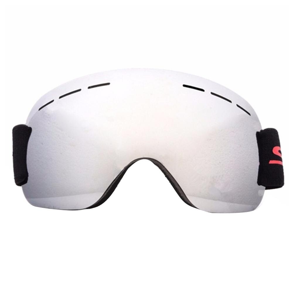 ski goggles double layers anti-fog big ski mask glasses skiing snow men women snowboard goggles: White