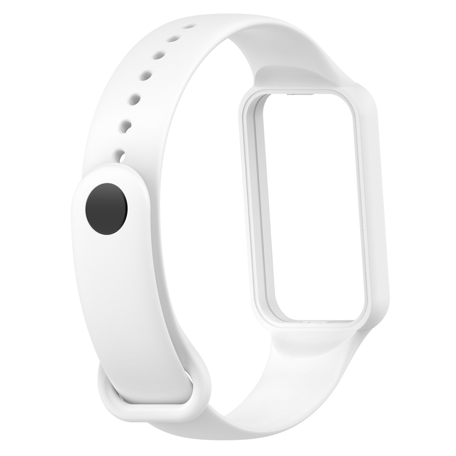 Correa para reloj Huami Amazfit Band 7, pulsera de silicona ajustable de un solo Color, repuesto de pulsera: Amarillo plata