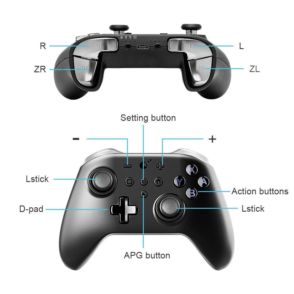 Gulikit NS09 Kingkong Pro Bluetooth Gaming Controller Voor Nintendo Switch,Windows En Android