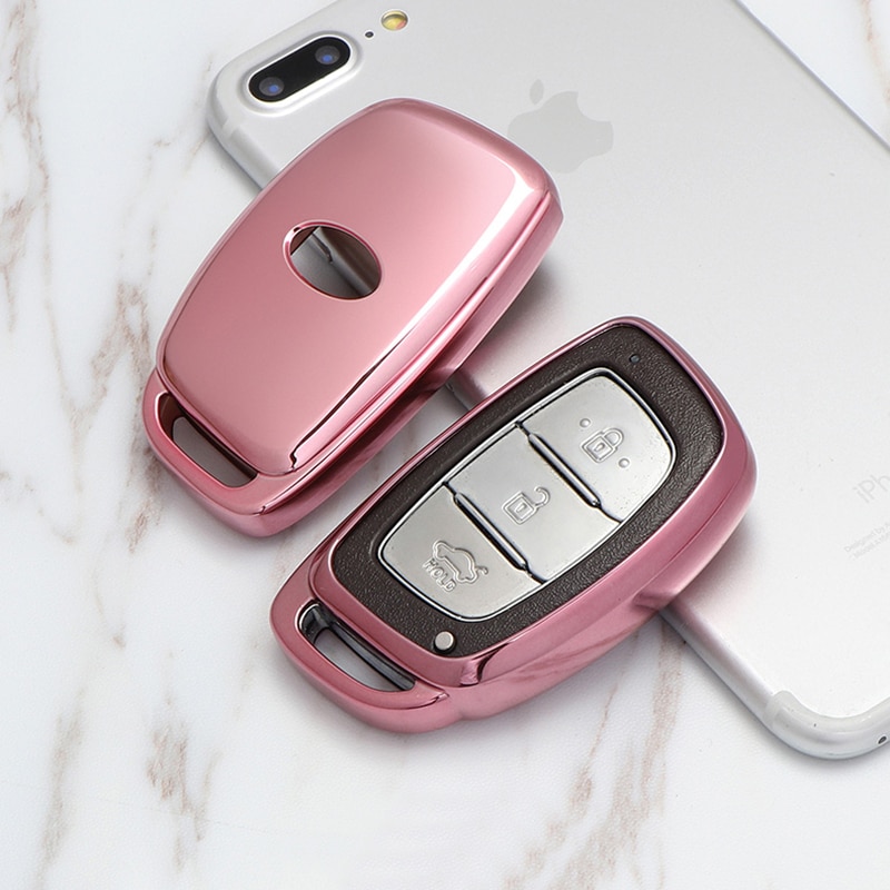 Bilstyling nyckelfodral för hyundai elantra  ix25 ix35 sonata tucson accent nyckelskalsskydd biltillbehör