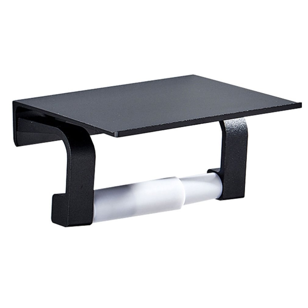 Uitschuifbare toiletrolhouder toiletstandaard aluminiumlegering familiekast handige papierhouder