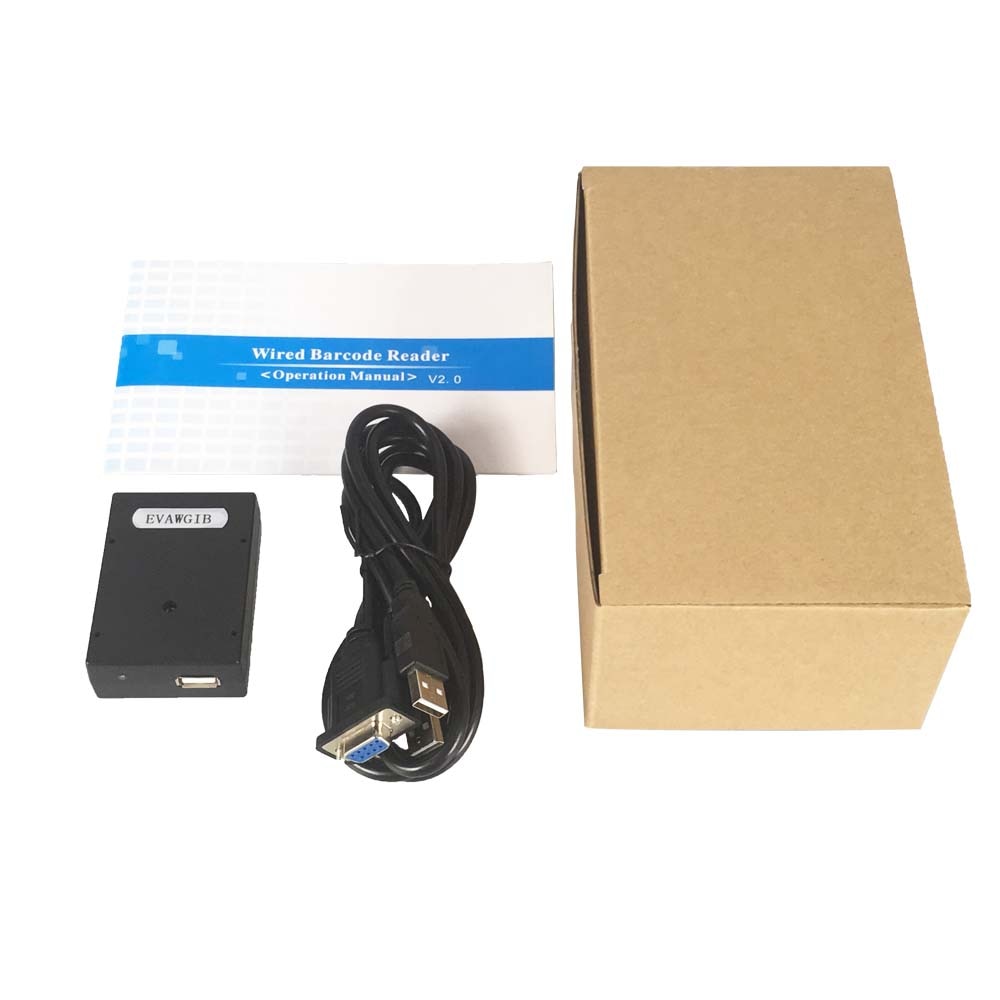 embodied 1D CCD wired small size fixed barcode scanner module auto-sensing manufacture RS232 TTL USB interface