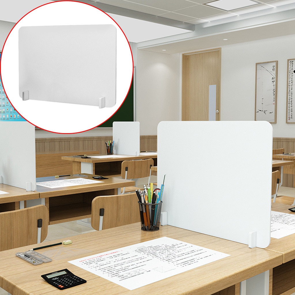 Hustenschutz Tragbare Zähler Schild für Büro Sicherheit Mitarbeiter Arbeiter Zähler Gesprüht UV schneiden transparent Höer Bildschirm Teiler