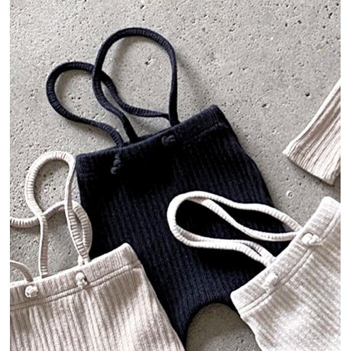 Leggings en coton pour bébé, pantalon solide, à la , mignon, à bretelles, pour fille et garçon, printemps automne: dark gray / 3T  100cm