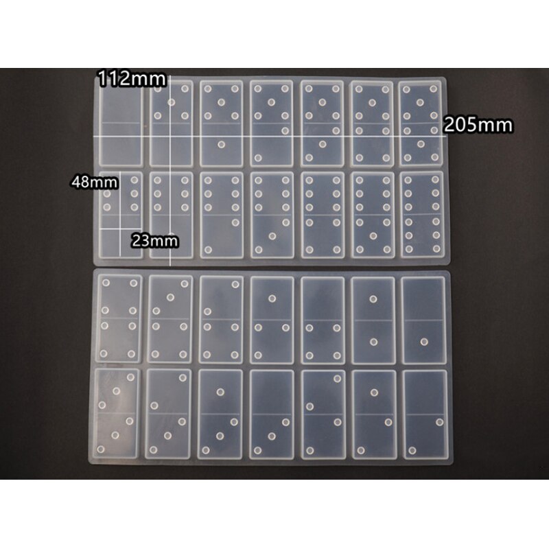 DIY Silicone Epoxy Resin Handmade Molds Kit Fun Art Crafts For Dominoes Shape WXV