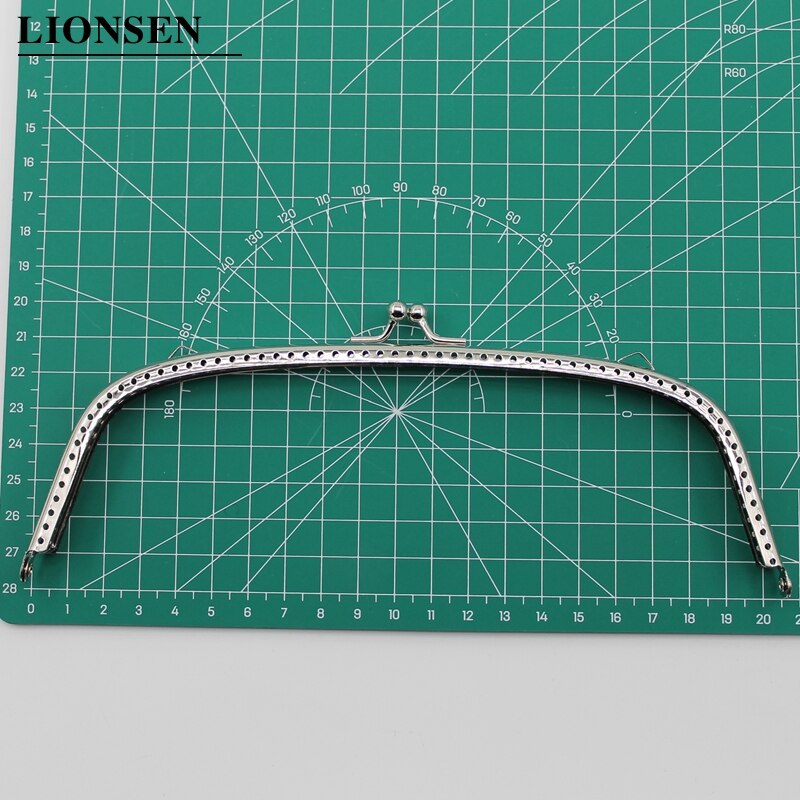 1 stück Glänzend Silber Arc Grundlegende Metall Geldbörse Rahmen Kuss Schließe Sperre DIY Tasche Zubehör 6.5/8.5/10.5/12.5/15/20,5 CM Tasche Zubehör