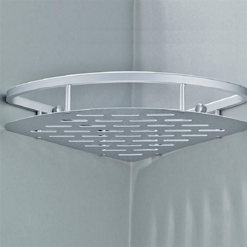 Storage Rack Organizer Aluminum Triangle Plate Shelf Bathroom Tray Bathroom Hanging Corner Bathroom Accessory