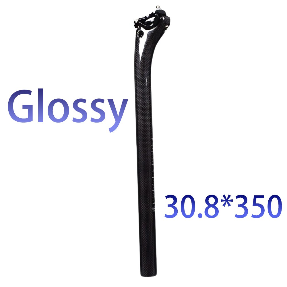 neue Carbon Sattelstütze 27,2 30,8 31.6*350-400mm Voll Carbon Mtb Straße Mountainbike Sattelstütze Oem china Fabrik Verkäufe Bike Teile: 30.8 350 glossy