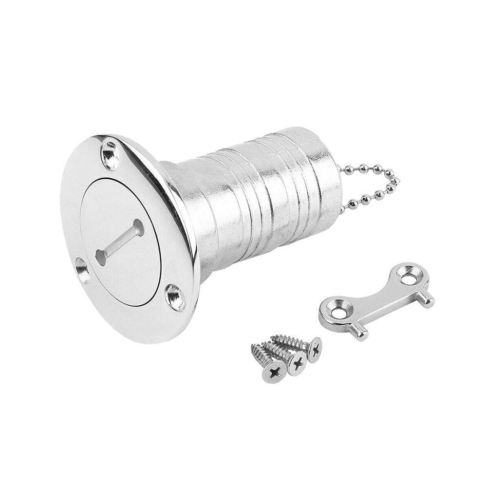 38mm 1.5 Inch Boat Fuel Tank Cap Marine Stainless Steel Boat Deck Fill Filler Port Gas Fuel Tank With Key Cap