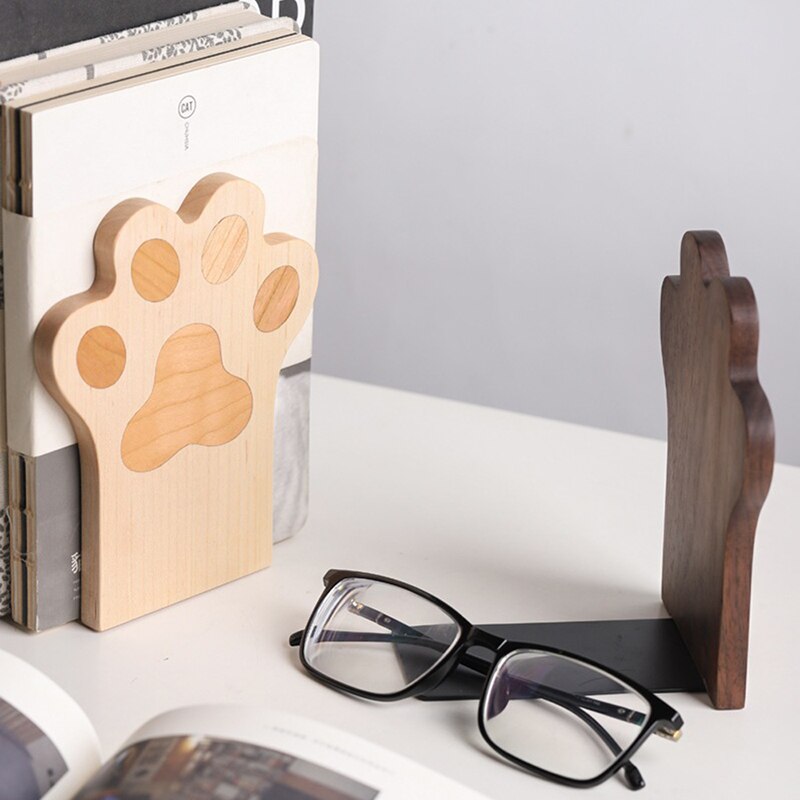 Creatieve Hout Poot Boekensteun Thuis Decoratieve Boek Stand Boek Lezen Houder