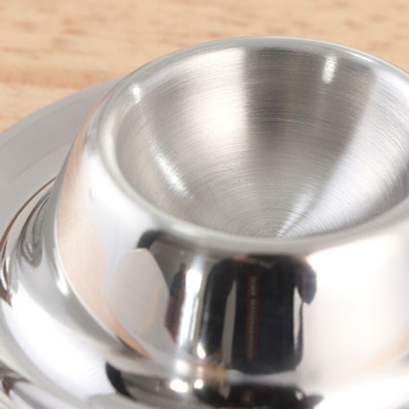 Copa de huevo de bandeja de huevos de acero inoxidable suave tazas para huevos hervidos soporte lavavajillas SP99