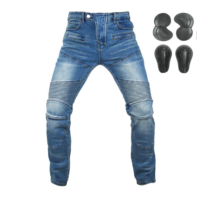 718 motorcykel bukser udendørs motorcykel ride jeans beskyttelsesudstyr beskyttelse motorcykel bukser: 2 / Xl