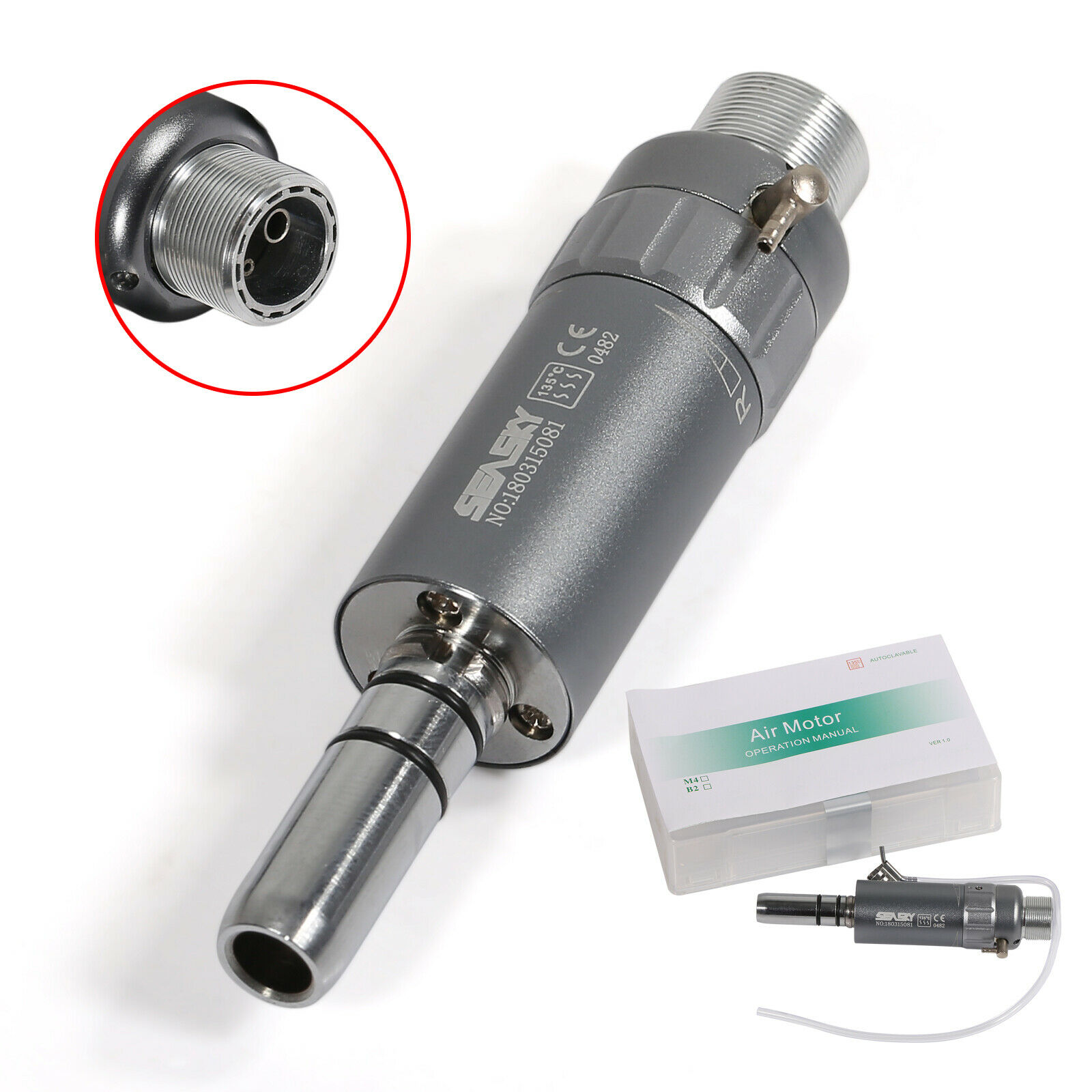 Micromotor Dental estilo NSK, Motor de aire de baja velocidad tipo E, lenta, pieza de mano de 2/4 orificios