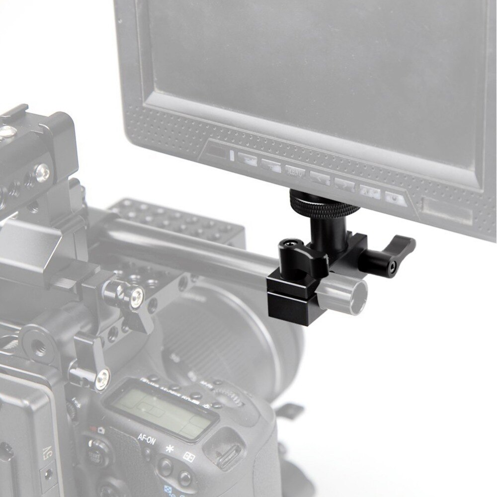 NICEYRIG 15mm Rod Clamp 1/4" Rod Stand 1/4 Mount Mini 15mm Rod Bracket DSLR LED Monitor Camera Rig DSLR Shoulder Rig Wing Nut