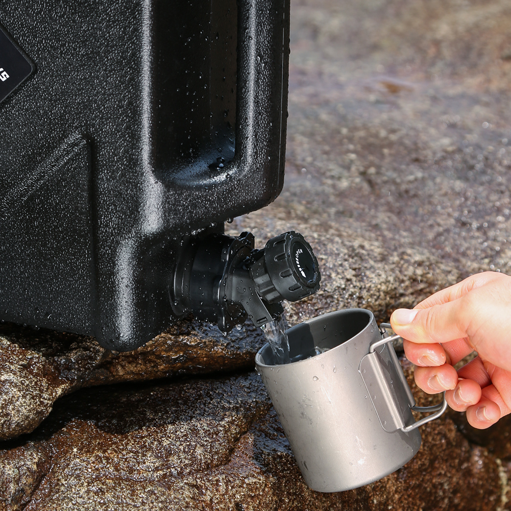 1-5 Stuks Draagbare Wateremmer Afdichting Deksel Met Kraan Camping Water Emmer Cover Water Opslag Container Deksel Voor Kamperen Wandelen