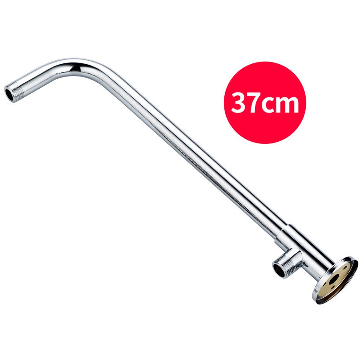 480mm 370mm Wall Mounted Shower Head Extension Arm Bottom Entry Hose Shower Extension Arm Fitting Mount Base for Home Bathroom: 37cm