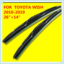 3 sectie Rubber ruitenwisser Blade Voor Toyota Wish 26 "+ 14"