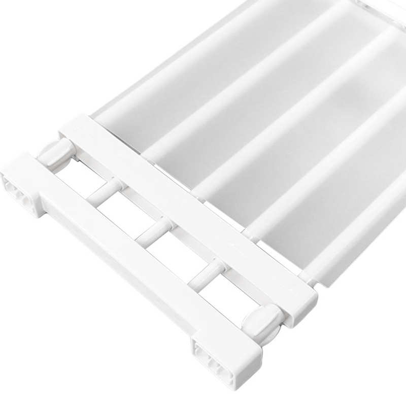 Closet Tension Shelf Expandable Nail Cabinet Divider Storage Rack for Wardrobe Cupboard
