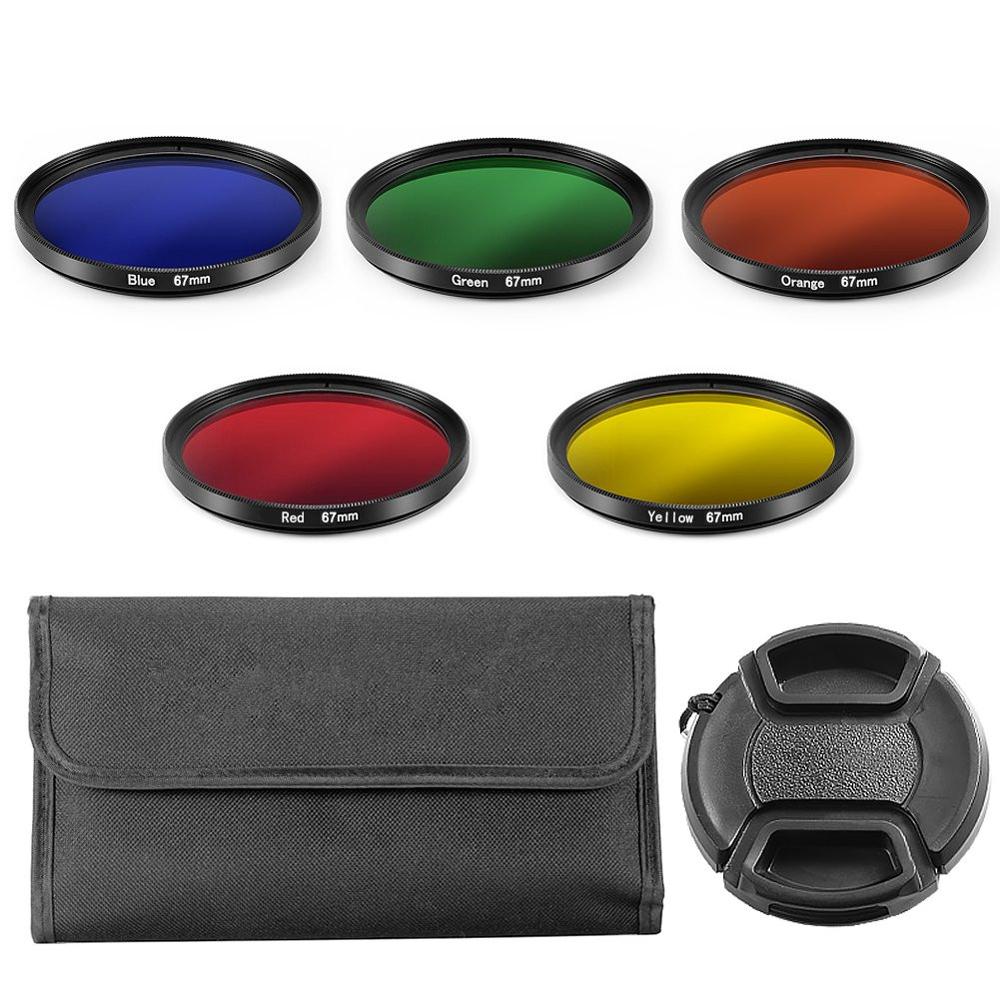 Filterkit uv cpl nd fld kleurverloopster & zonnekapdop voor nikon 18-140 18-135 18-105 18-70 lens  d7500 d7200 d5600 d5500: Bundel kit b