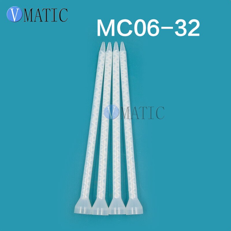 Plastic Hars Statische Mixer MC06-32 Mengmondstukken Voor Duo Pack Epoxies (Witte Kern)