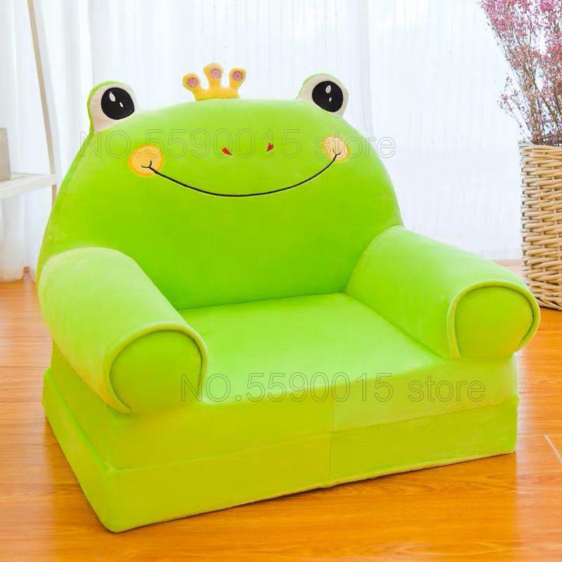 Silla Mona niños sofá taburete plegable de dibujos animados para niños sofá taburete de bebé se puede lavar silla lavable para niños: 8