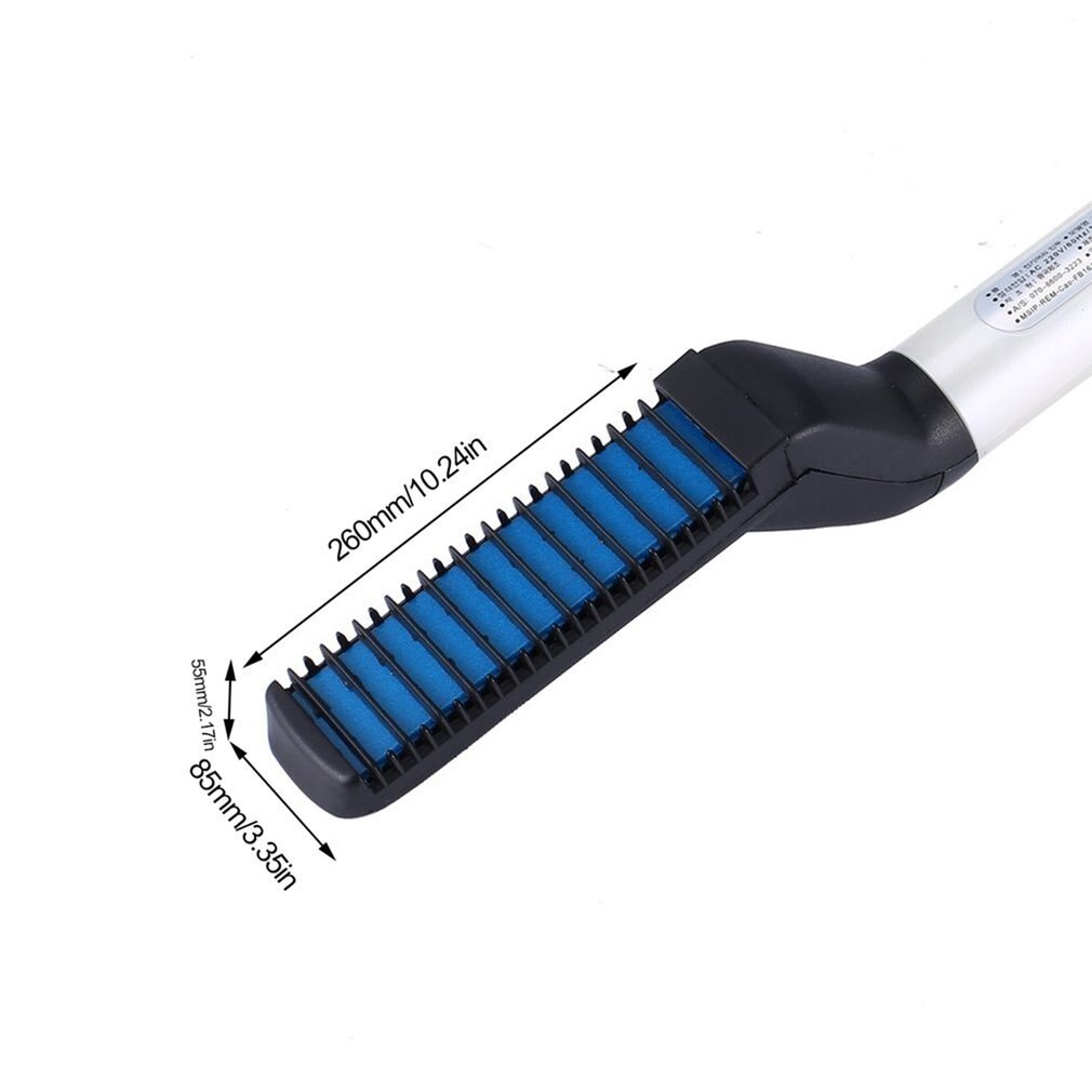 Alisador de barba rápido, peine multifuncional para el cabello, rizador de cabello, gorra de muestra para hombres