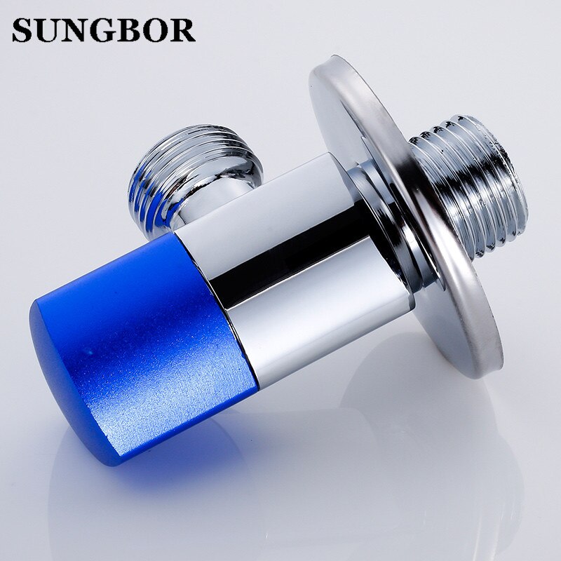 2 stuks Hoek Kleppen SUS304 rvs geborsteld afwerking vulventiel Badkamer Accessoires Hoek Valve voor Toilet Wastafel JF-870L