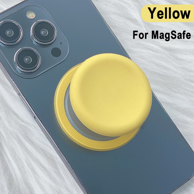 Grippopso Magnetic Cell Phone Holder Griptok Socket 360° With Silicone Cover For Magsafe Grip Finger Ring Holder Stand