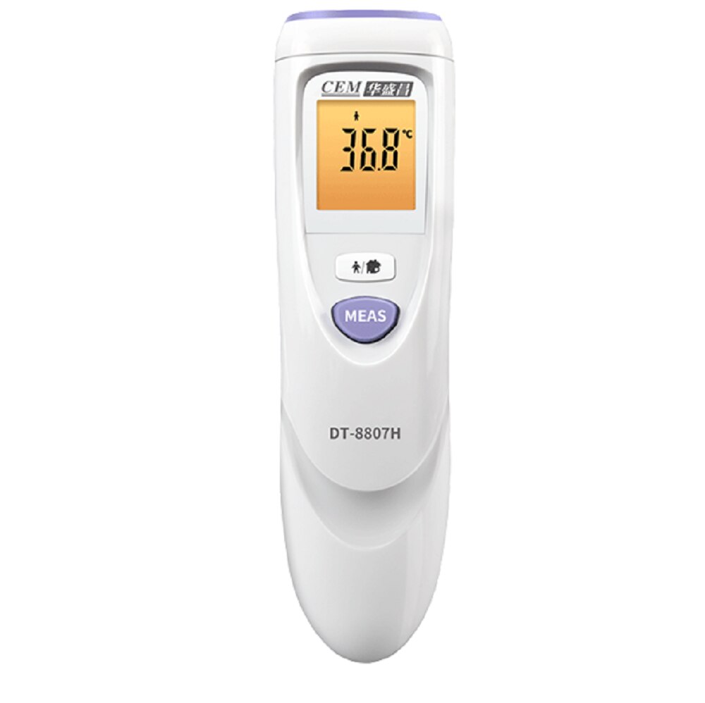 CEM Digital Lcd-Display Clinical Forehead Infrared Thermometer Fever Digital Measure Tool for Baby Adult DT-8807H