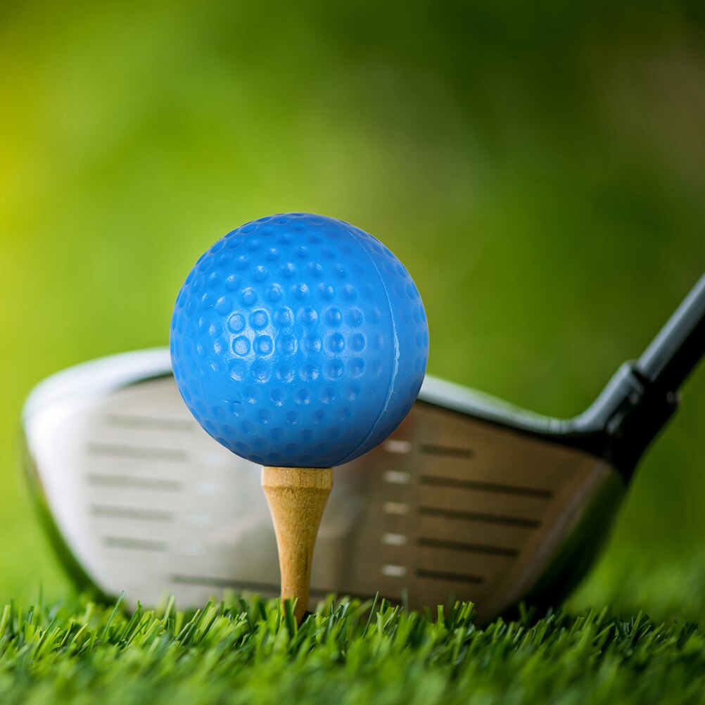 30 adet Golf topu içi boş top olmayan gözenekli top Golf Swing eğitim yardımları kapalı Golf uygulama topları