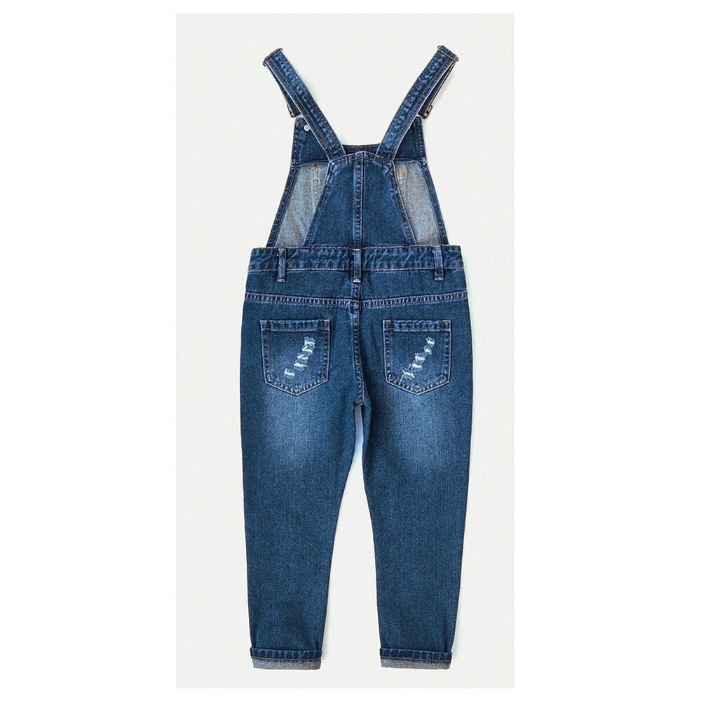 Chumhey 5-13T Jeans Broek Top Kids Overalls Lente Jongens Meisjes Bib Jarretel Denim Broek Kinderkleding kleding