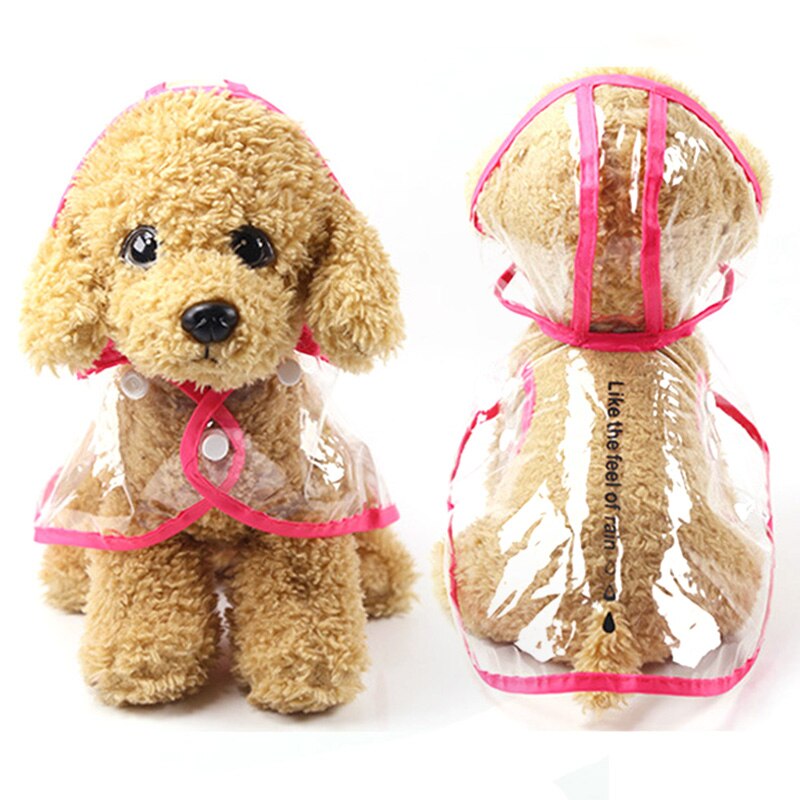 6 Style Pet Jacket Rain Dog Transparent Raincoat Adjuastable Waterproof Coat Small Medium Large Dogs Hooded Windproof For Dog