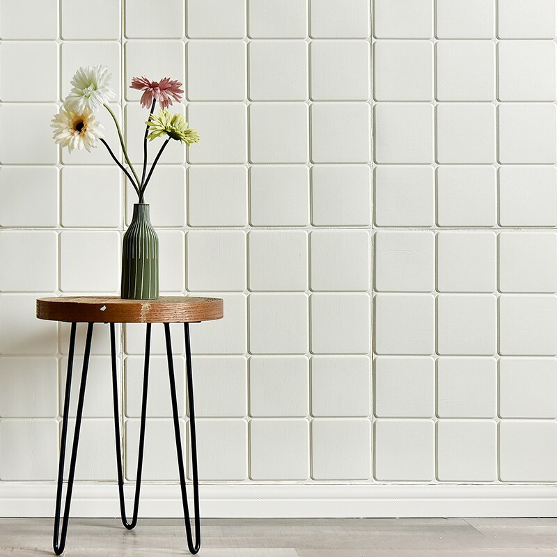 3d three-dimensional wall stickers living room bedroom self-adhesive wallpaper background wall waterproof decoration renovation