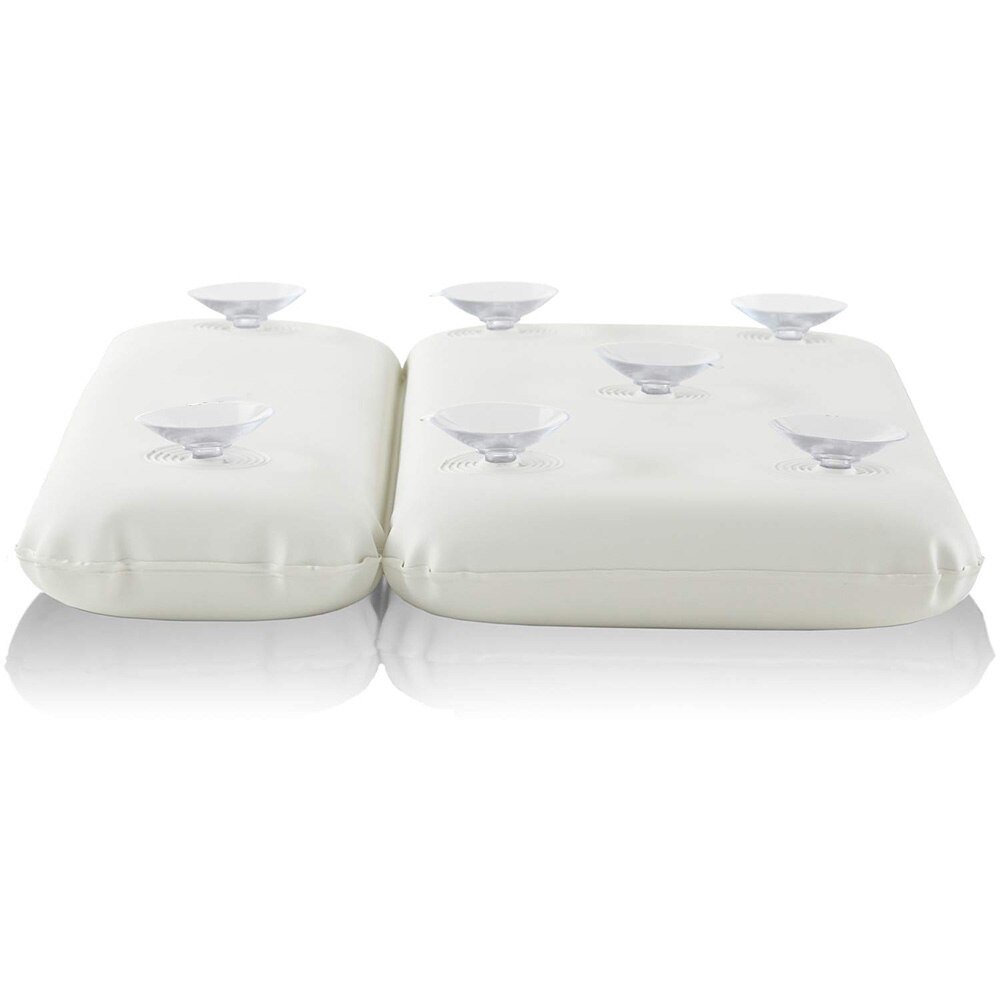 Bathtub Pillow PU Waterproof Sponge Bathtub Cushion Two panels waterproof PU cover With Suction Cups