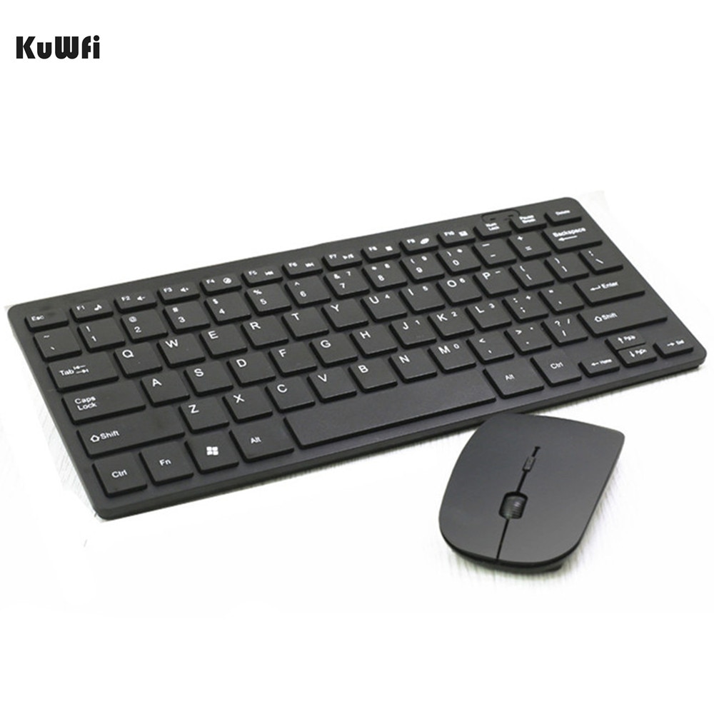 Wireless 2.4Ghz Multimedia Wireless Keyboard Mouse Combos Ultra Thin Waterproof Silent Mice For WindowsXP/7/8/10 PC Gaming TV