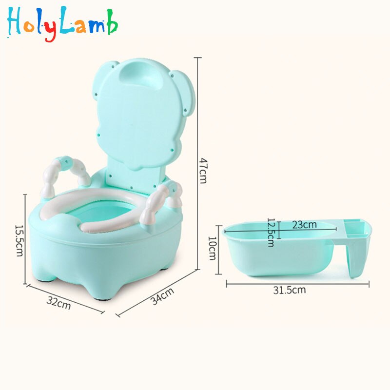 Animal chiot bébé Pot cuvette de toilette formation siège de toilette Pot pour enfants enfants bassin de lit Portable urinoir sur la toilette pour bébés