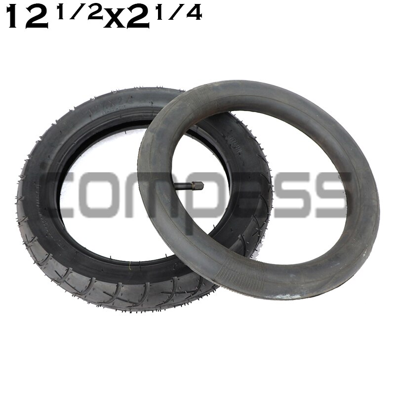 12 Inch Pneumatic Tires 12 1/2x2 1/4 Tyre Inner Tube for Baby Carriage Folding Bike Electric Vehicle Mini Motorcycle