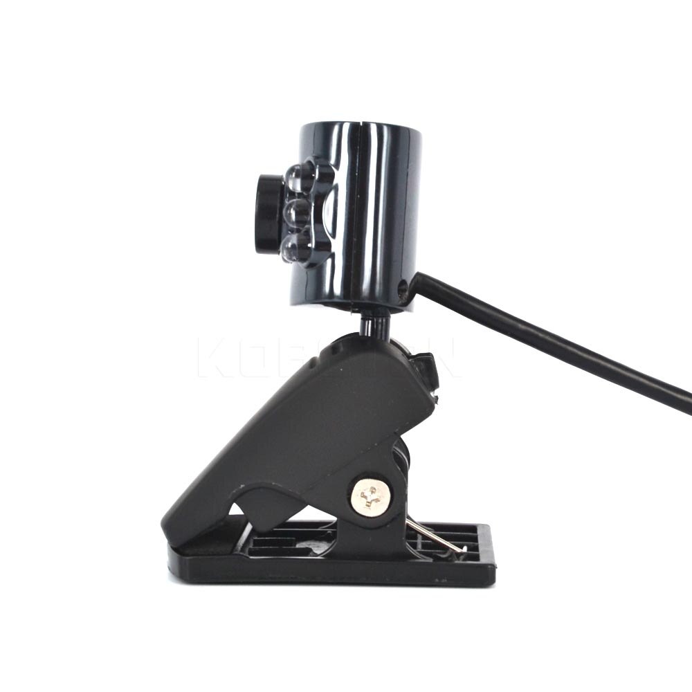 kebidu 30.0 Mega Pixel USB 2.0 Camera Webcam 6 Led Light Dimmer 30M HD Web With Mic Microphone for PC Computer Laptop Desktop