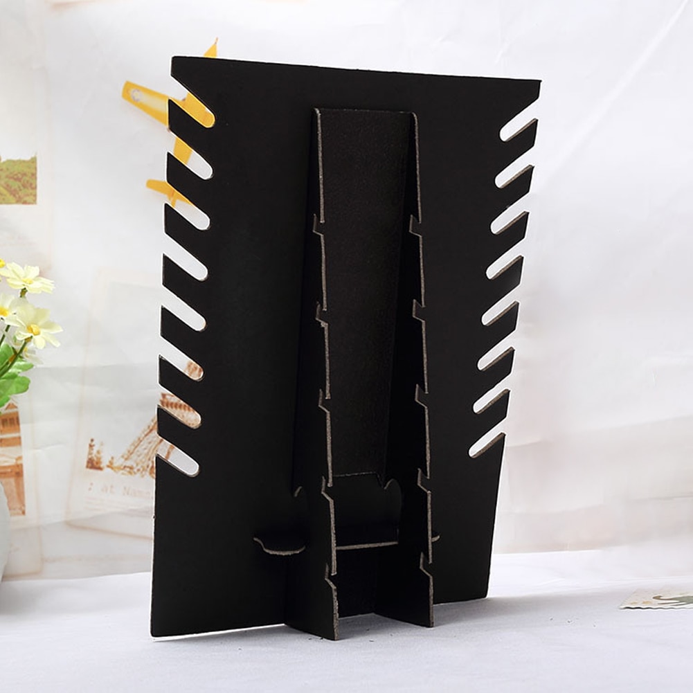 Biżuteria półki ekspozycji uchwyt prostokąt sklepy montowane flokowanie pokładzie akcesoria Organizer robić domu wisiorek stojak naszyjnik bransoletka